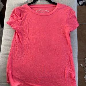 Pink crew neck short sleeve